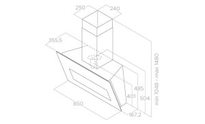 Máy hút mùi Elica BLOOM GR/A/85 PRF0164462 - 6 Máy hút mùi Elica BLOOM GR/A/85 PRF0164462 - 5