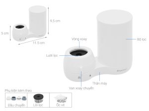 THIẾT BỊ LỌC NƯỚC TẠI VÒI CLEANSUI EF401 - 8 THIẾT BỊ LỌC NƯỚC TẠI VÒI CLEANSUI EF401 - 7