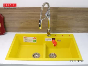 CHẬU RỬA CHÉN CARYSIL TIP2-06/YELLOW (VÀNG) - 3 CARYSIL TIP2-06/YELLOW