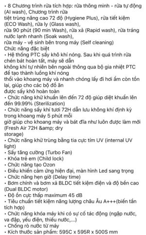 Máy Rửa Chén 10 Bộ KAFF KF - BIV810S - 118 Máy Rửa Chén 10 Bộ KAFF KF - BIV810S - 117