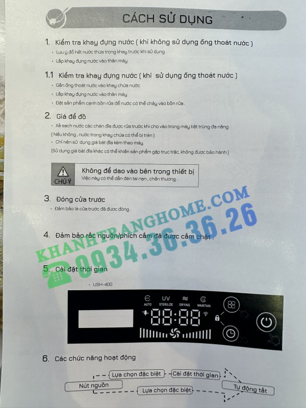 MÁY TIỆT TRÙNG ĐA NĂNG HAWONKOO USH-400 - 55