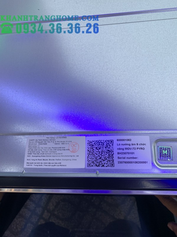 Lò nướng điện âm tủ Malloca MOV-72 PYRO - 39