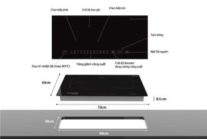 BẾP ĐÔI ĐIỆN TỪ SUNHOUSE MAMA MMB 02I
