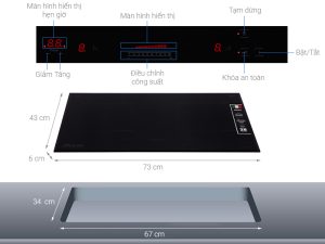 BẾP ĐÔI ĐIỆN TỪ SUNHOUSE MMB9988 - 1 BẾP ĐÔI ĐIỆN TỪ SUNHOUSE MMB9988