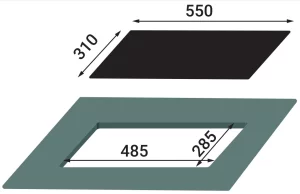 BẾP GAS ÂM DOMINO KAFF KF 330GDH