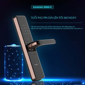 KHÓA VÂN TAY CAO CẤP KAADAS S500 C5