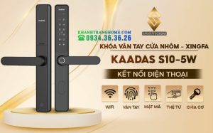 KHÓA VÂN TAY CỬA NHÔM KAADAS S10 5W