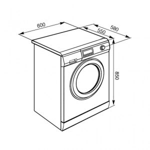 Máy giặt kết hợp sấy độc lập SMEG LSF147E 536 94 567 - 1 MÁY GIẶT KẾT HỢP SẤY ĐỘC LẬP SMEG LSF147E 536 94 567