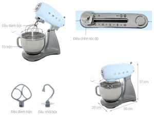 Máy trộn đa năng SMEG SMF02PBEU 535 43 608 - 1 MÁY TRỘN ĐA NĂNG SMEG SMF02PBEU 535 43 608