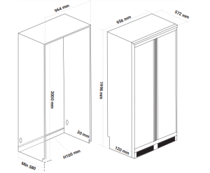 TỦ LẠNH ÂM TOÀN PHẦN KAFF KF BI555W LUXURY