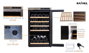 Tủ Ướp Rượu Kadeka KA 39WR - 5 TỦ ƯỚP RƯỢU KADEKA KA 39WR