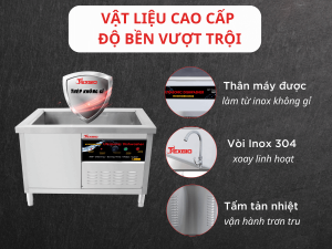 Máy rửa bát công nghiệp Texgio TGU 1200SS US - 1 MÁY RỬA BÁT CÔNG NGHIỆP TEXGIO TGU 1200SS US