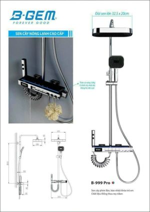 SEN CÂY NÓNG LẠNH B-GEM B-999 PRO - 6 SEN CÂY NÓNG LẠNH B-GEM B-999 PRO - 5