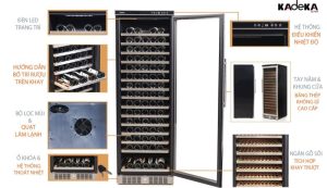 TỦ ƯỚP RƯỢU KADEKA KSJ 168EW