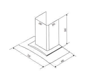 MÁY HÚT MÙI BAUER BC 70BSB - 4 MÁY HÚT MÙI BAUER BC 70BSB - 3