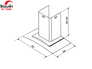 HÚT MÙI BAUER BC 70SBL - 4