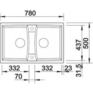 Chậu Rửa Bát Blanco LEXA 8 - 524960 (Anthracite) - 4