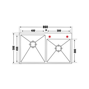CHẬU RỬA CHÉN CARYSIL PNI1-8650/INOX - 1 CARYSIL PNI1-8650/INOX