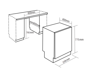 MÁY RỬA BÁT BAUER SBW6BEU15F - 5 MÁY RỬA BÁT BAUER SBW6BEU15F - 4