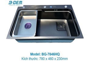 CHẬU INOX B-GEM BG-7846HQ - 5 CHẬU INOX B-GEM BG-7846HQ - 4