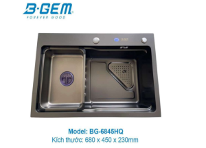 CHẬU INOX B-GEM BG-6845HQ - 5 CHẬU INOX B-GEM BG-6845HQ - 4