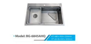 CHẬU INOX B-GEM BG-6845AHQ - 5 CHẬU INOX B-GEM BG-6845AHQ - 4