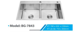 CHẬU INOX B-GEM BG-7843 - 10 CHẬU INOX B-GEM BG-7843 - 9
