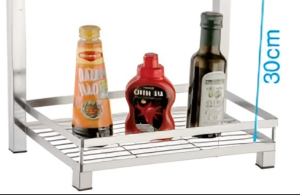 KỆ GIA VỊ 2 TẦNG INOX 304 B-GEM BG-KGV04 - 5 KỆ GIA VỊ 2 TẦNG INOX 304 B-GEM BG-KGV04 - 4