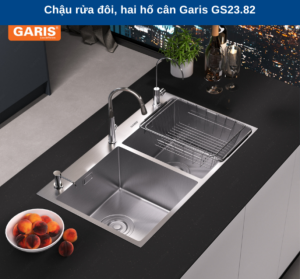 CHẬU RỬA BÁT 2 HỐ GARIS GS23.82 - 5 CHẬU RỬA BÁT 2 HỐ GARIS GS23.82 - 4