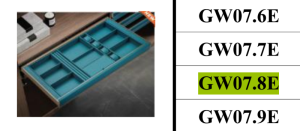 NGĂN KÉO ĐỰNG ĐỒ TRANG SỨC GARIS GW07.8E - 7 NGĂN KÉO ĐỰNG ĐỒ TRANG SỨC GARIS GW07.8E - 6