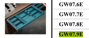 NGĂN KÉO ĐỰNG ĐỒ TRANG SỨC GARIS GW07.9E - 7 NGĂN KÉO ĐỰNG ĐỒ TRANG SỨC GARIS GW07.9E - 6