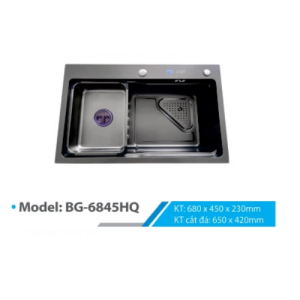 CHẬU INOX B-GEM BG-6845HQ - 7 CHẬU INOX B-GEM BG-6845HQ - 6