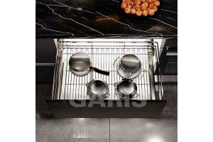 Giá xoong nồi cánh kéo nan vuông Garis GP02.75E - 9 Giá xoong nồi cánh kéo nan vuông Garis GP02.75E - 8