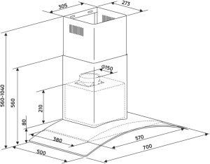 MÁY HÚT MÙI BINOVA BI-58-GT-07 - 2 MÁY HÚT MÙI BINOVA BI-58-GT-07