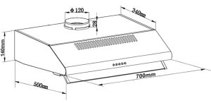 MÁY HÚT MÙI BINOVA BI-23-I-07