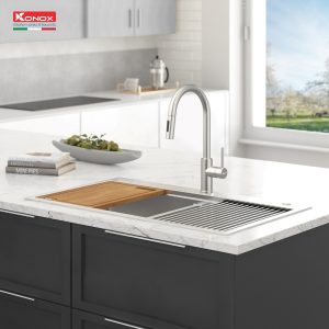 Vòi rửa bát KONOX dây rút Reno - 6