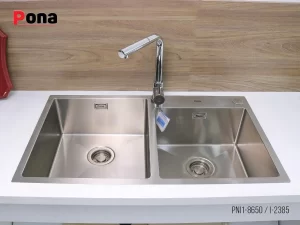 CHẬU RỬA CHÉN CARYSIL PNI1-8650/INOX - 2 CARYSIL PNI1-8650/INOX