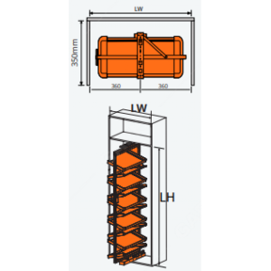 GIÁ ĐỂ GIÀY XOAY 360 ĐỘ GARIS GW44E - 5 GIÁ ĐỂ GIÀY XOAY 360 ĐỘ GARIS GW44E - 4