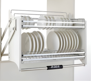 KỆ CHÉN NÂNG HẠ THÔNG MINH INOX 304 B-GEM BG-KC01_900 - 6