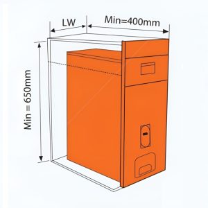 Thùng gạo mặt kính đen GARIS MR06.30B - 5 Thùng gạo mặt kính đen GARIS MR06.30B - 4