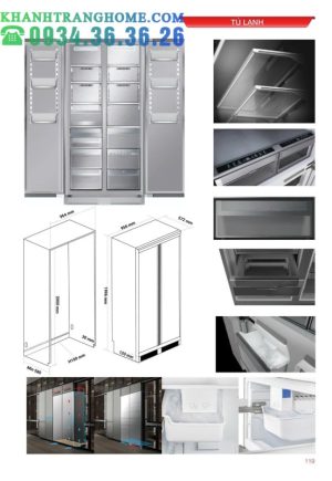 Tủ lạnh âm toàn phần Kaff KF BI540W Luxury - 30 Tủ lạnh âm toàn phần Kaff KF BI540W Luxury - 29