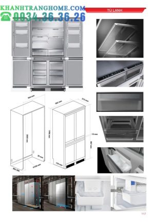 TỦ LẠNH ÂM TOÀN PHẦN KAFF KF BI555W LUXURY - 38 TỦ LẠNH ÂM TOÀN PHẦN KAFF KF BI555W LUXURY - 37
