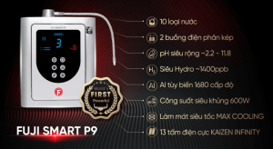 Máy Lọc Nước Ion Kiềm Fuji Smart P9 - 1 MÁY LỌC NƯỚC ION KIỀM FUJI SMART P9