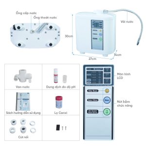 MÁY LỌC NƯỚC ION KIỀM IMPART EXCEL-IE400 MX-33 - 1 MÁY LỌC NƯỚC ION KIỀM IMPART EXCEL-IE400 MX-33