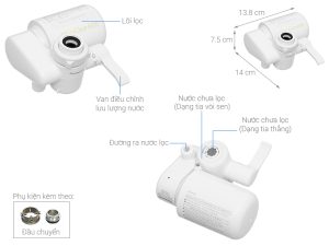 Máy lọc nước tại vòi Panasonic TK-CJ300 - 1 MÁY LỌC NƯỚC TẠI VÒI PANASONIC TK-CJ300
