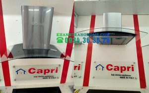Máy hút mùi tum kính Capri CR-638H - 2 MÁY HÚT MÙI TUM KÍNH CAPRI CR-638H