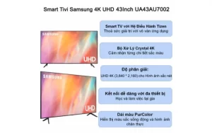 Smart Tivi Samsung 4K 43 inch UA43AU7002KXXV - 8 Smart Tivi Samsung 4K 43 inch UA43AU7002KXXV - 7