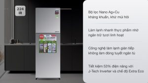 Tủ lạnh Sharp Inverter 224 lít SJ-X251E-SL - 17 Tủ lạnh Sharp Inverter 224 lít SJ-X251E-SL - 16
