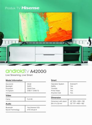 Tivi LCD Hisense 40 inch 40A4200G - 8