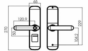 KHÓA ĐIỆN TỬ THÔNG MINH KASSLER KL-668 - 6 KHÓA ĐIỆN TỬ THÔNG MINH KASSLER KL-668 - 5